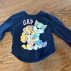 GAP Kids Navy paw patrol Blue Cartoon Character Shirt
